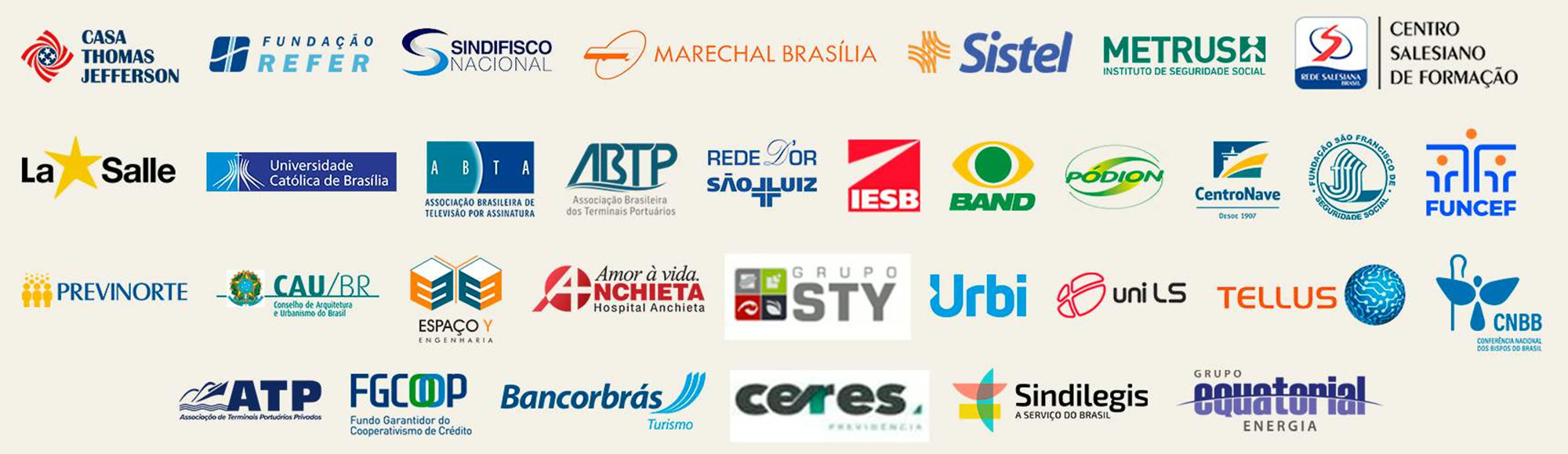 Alguns clientes da SOMA: Casa Thomas Jefferson, Fundação REFER, Sindifisco Nacional, Marechal Brasília, Sistel, Metrus, Centro Salesiano de Formação, La Salle, Universidade Católica de Brasília, ABTA, ABTP, Rede D'Or São Luiz, IESB, Band, Pódion, CentroNave, Fundação São Francisco de Seguridade Social, Funcef, Previnorte, CAU/BR, Espaço Y Engenharia, Hospital Anchieta, Grupo STY, Urbi, UniLS, Tellus, CNBB, ATP, FGCoop, Bancorbrás Turismo, Ceres Previdência, Sindilegis e Grupo Equatorial Energia